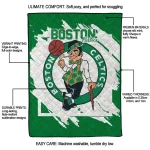 boston celtics block border green quilt blanket best selling