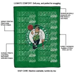 boston celtics bold red green quilt blanket best selling