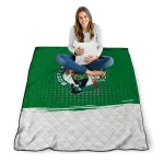 boston celtics dot illusion green quilt blanket best selling