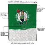 boston celtics dot illusion green quilt blanket best selling