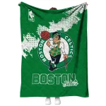 boston celtics nba grunge green quilt blanket best selling