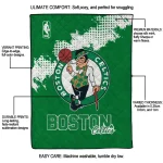 boston celtics nba grunge green quilt blanket best selling