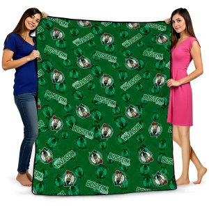 boston celtics solid classic green quilt blanket best selling