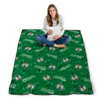 boston celtics solid classic green quilt blanket best selling