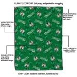 boston celtics solid classic green quilt blanket best selling
