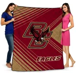 boston college eagles arrow layers maroon quilt blanket best selling