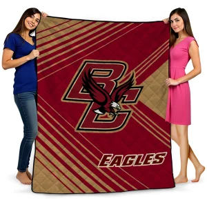 boston college eagles arrow layers maroon quilt blanket best selling