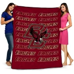 boston college eagles bold red maroon quilt blanket best selling