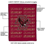 boston college eagles bold red maroon quilt blanket best selling