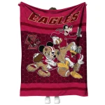 boston college eagles disney football maroon quilt blanket best selling