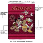 boston college eagles disney football maroon quilt blanket best selling