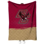 boston college eagles dot illusion maroon quilt blanket best selling