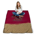 boston college eagles dot illusion maroon quilt blanket best selling