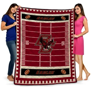 boston college eagles mickey player maroon quilt blanket best selling