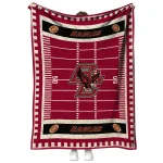 boston college eagles mickey player maroon quilt blanket best selling