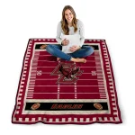 boston college eagles mickey player maroon quilt blanket best selling