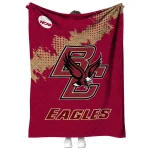 boston college eagles paint trail maroon quilt blanket best selling