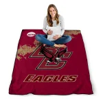 boston college eagles paint trail maroon quilt blanket best selling