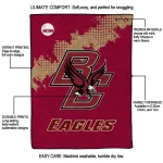 boston college eagles paint trail maroon quilt blanket best selling