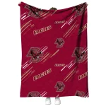 boston college eagles sketch lines maroon quilt blanket best selling