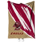 boston college eagles stroke art maroon white quilt blanket best selling