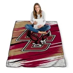 boston college eagles wild lines maroon white quilt blanket best selling