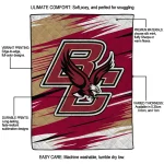 boston college eagles wild lines maroon white quilt blanket best selling