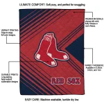 boston red sox arrow layers red quilt blanket best selling