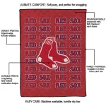 boston red sox bold red quilt blanket best selling