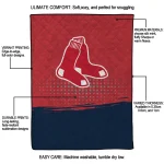 boston red sox dot illusion red quilt blanket best selling