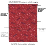 boston red sox solid classic red quilt blanket best selling