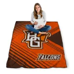 bowling green falcons arrow layers orange quilt blanket best selling