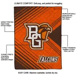 bowling green falcons arrow layers orange quilt blanket best selling