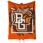 bowling green falcons block border orange quilt blanket best selling