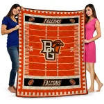 bowling green falcons mickey player orange quilt blanket best selling