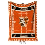bowling green falcons mickey player orange quilt blanket best selling