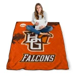 bowling green falcons paint trail orange quilt blanket best selling
