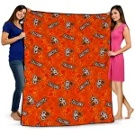 bowling green falcons solid classic orange quilt blanket best selling