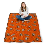 bowling green falcons solid classic orange quilt blanket best selling