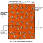 bowling green falcons solid classic orange quilt blanket best selling