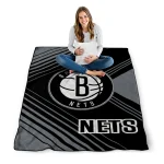 brooklyn nets arrow layers black quilt blanket best selling