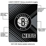brooklyn nets arrow layers black quilt blanket best selling