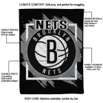 brooklyn nets block border black quilt blanket best selling