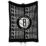 brooklyn nets bold red black quilt blanket best selling