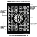 brooklyn nets bold red black quilt blanket best selling