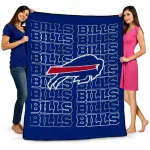 buffalo bills bold red blue quilt blanket best selling