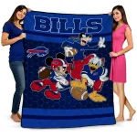 buffalo bills disney football blue quilt blanket best selling