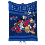 buffalo bills disney football blue quilt blanket best selling