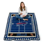buffalo bills mickey player blue quilt blanket best selling