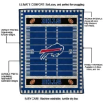 buffalo bills mickey player blue quilt blanket best selling